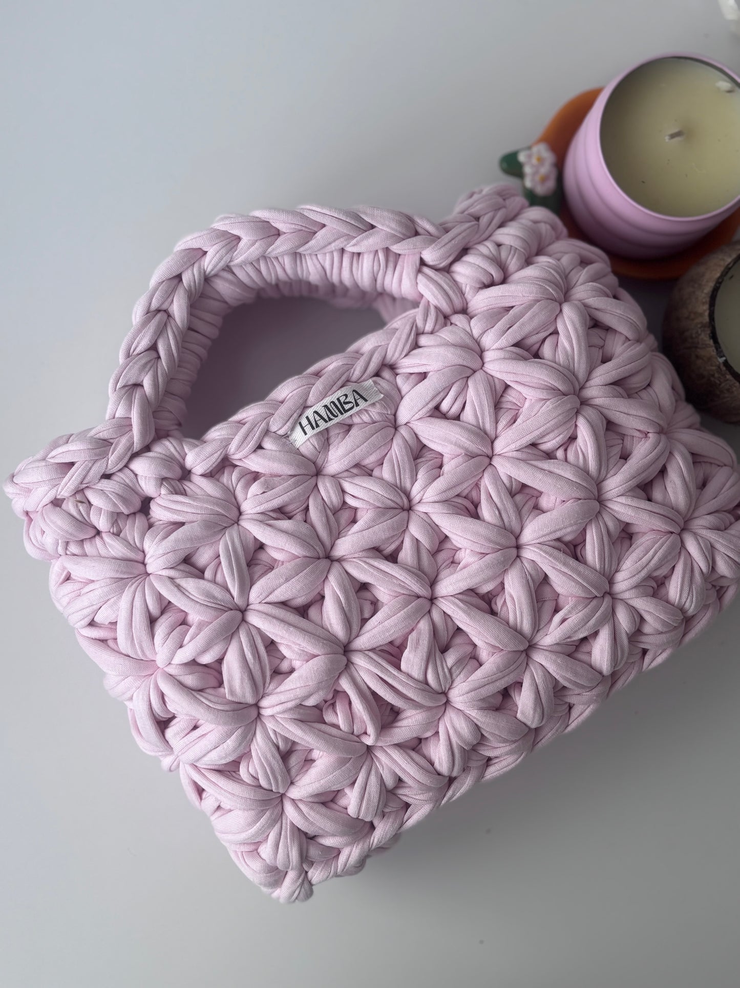 Jasmine Baby Pink Curved Handle